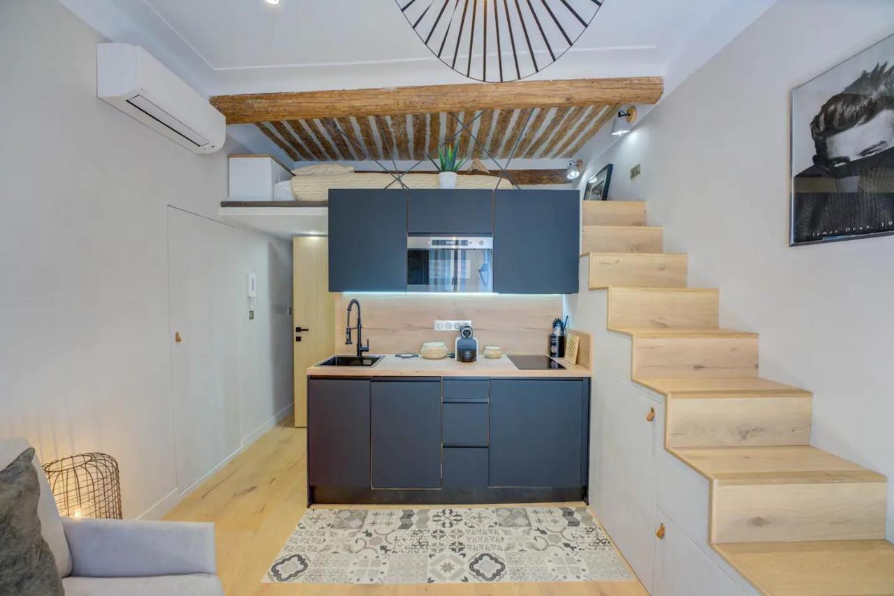 Duplex Studio Apt Mezzanine Near Shops & Cafes 昂蒂布 外观 照片