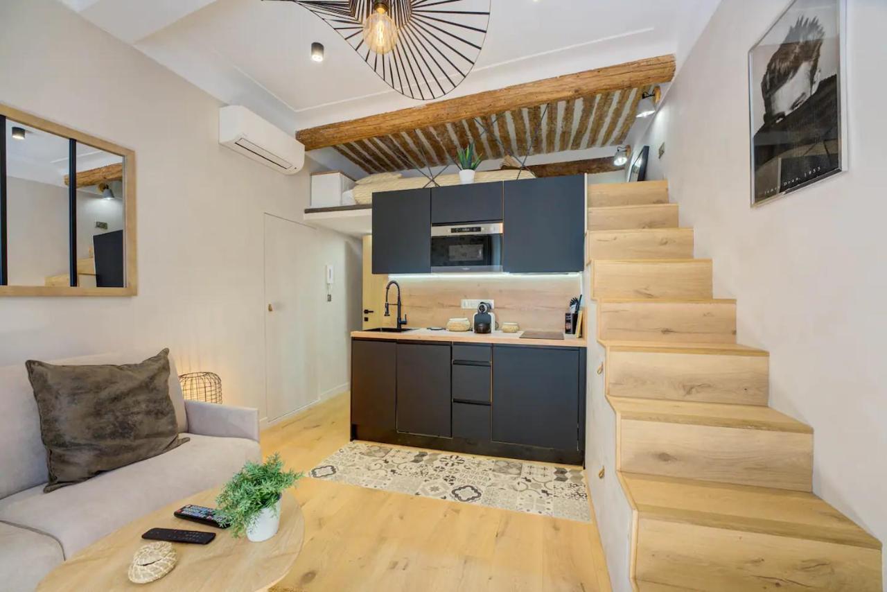Duplex Studio Apt Mezzanine Near Shops & Cafes 昂蒂布 外观 照片