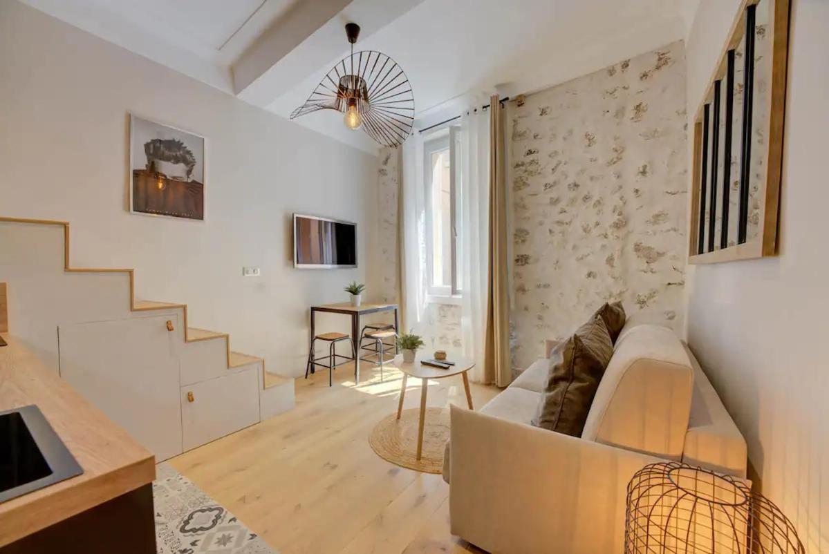 Duplex Studio Apt Mezzanine Near Shops & Cafes 昂蒂布 外观 照片