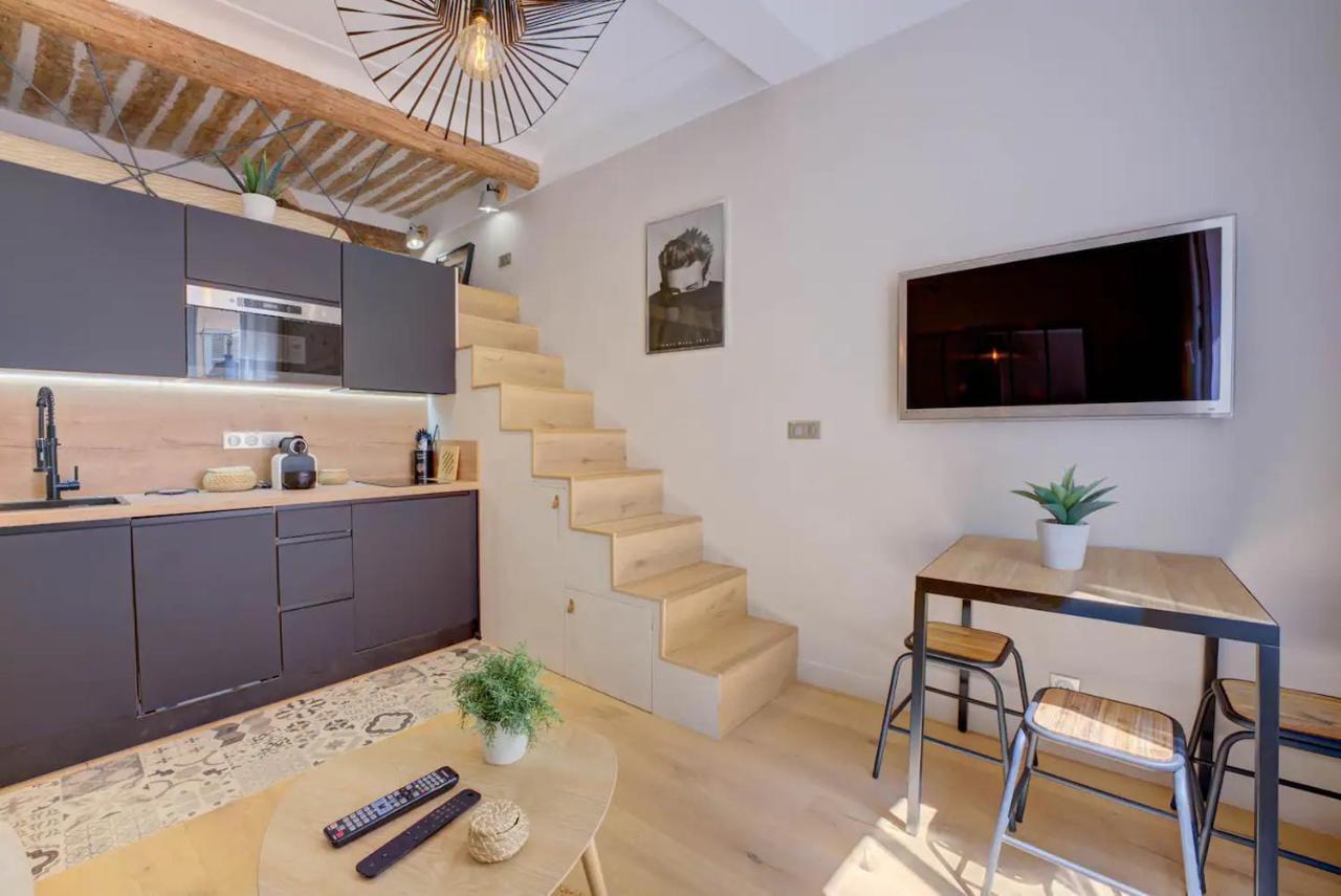 Duplex Studio Apt Mezzanine Near Shops & Cafes 昂蒂布 外观 照片